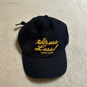 Stress less navy canvas adjustable Hat